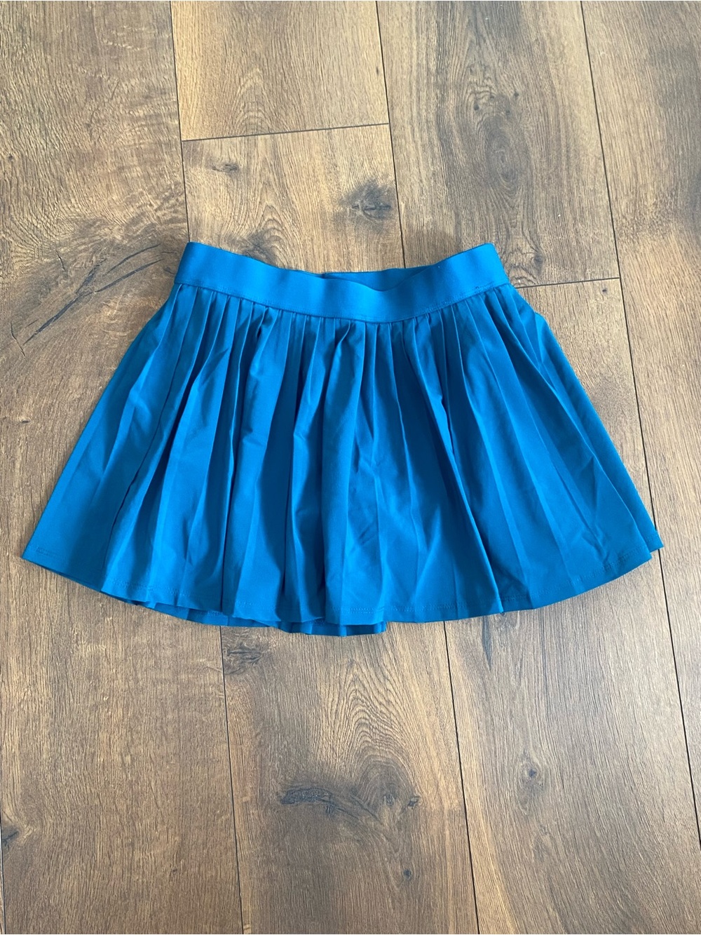 Athleta Girl Pleat Perfect Skort Blue Teal Pleated Tennis Skirt 8/10